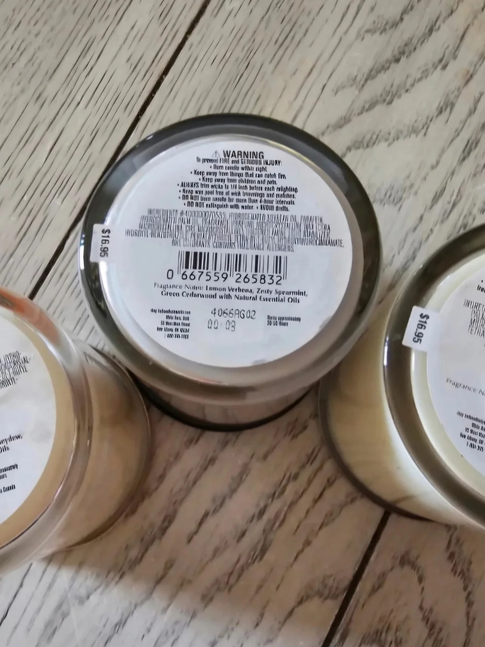 Bath & Body Works Single Wick Candles – Set of 3